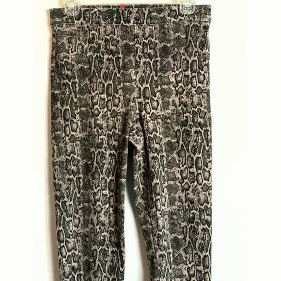 Spanx Women’s Medium Snake Print Jean-ish Ankle Leggings Pull On Edgy Glam 29x27 - Picture 6 of 10